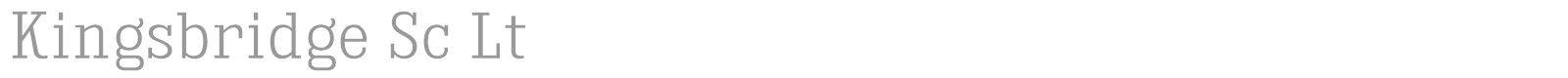Kingsbridge font preview